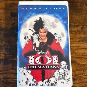 Disney 101 Dalmatians VHS with Red and Black Cover